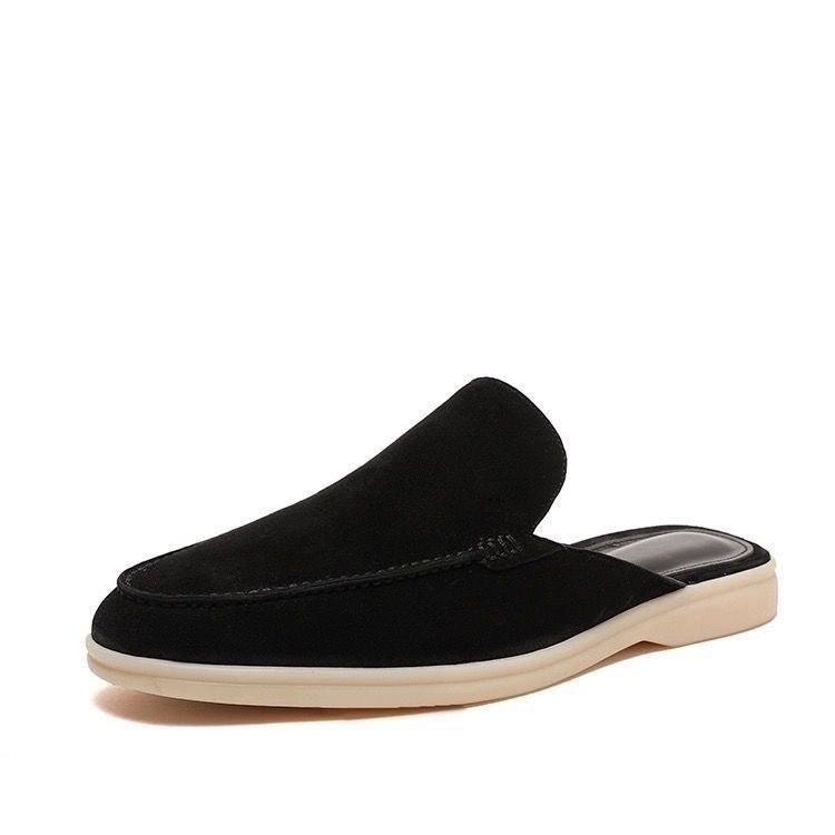 Mokasyny Męskie Z Arch Support, Letnie, Wsuwane, Nowoczesny Styl, Wygodne Buty Mokasyny Męskie – Czarny