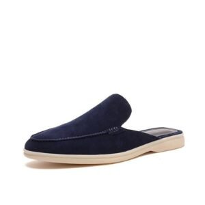 Mokasyny Męskie Z Arch Support, Letnie, Wsuwane, Nowoczesny Styl, Wygodne Buty Mokasyny Męskie – Ciemnoniebieski